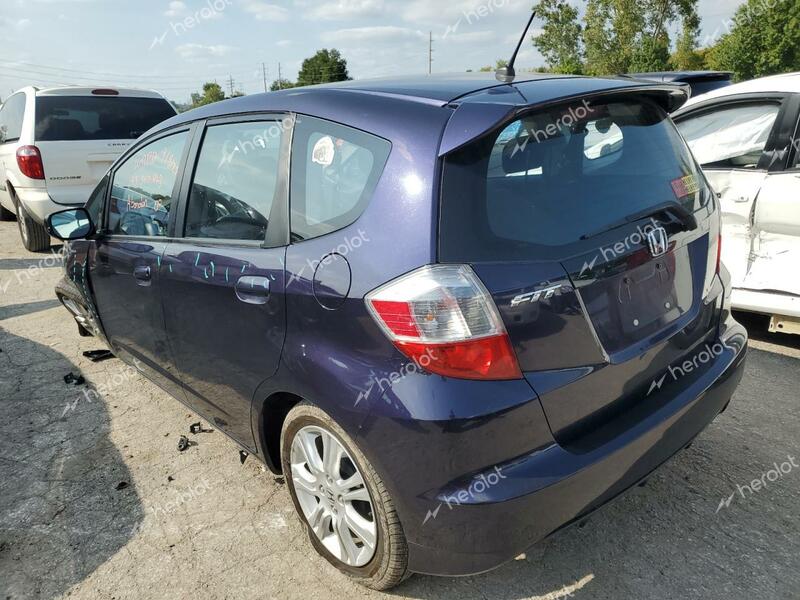 HONDA FIT SPORT 2010 purple hatchbac gas JHMGE8H48AC016466 photo #3