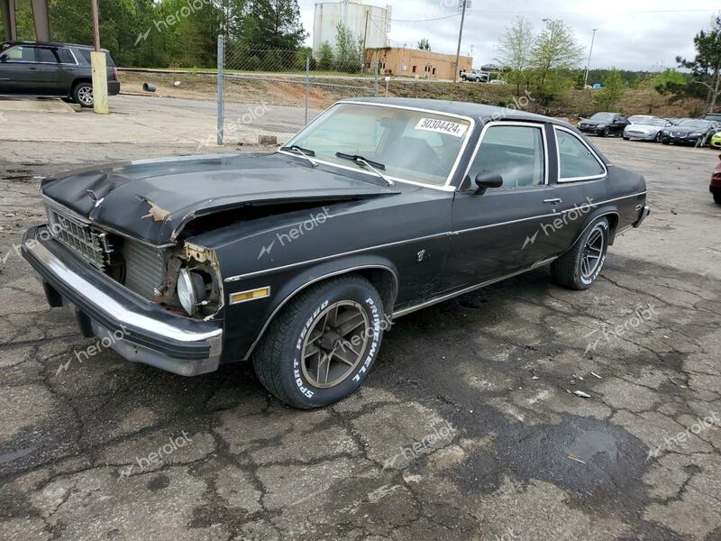 CHEVROLET NOVA 1976 black   1Y17Q6T115372 photo #1