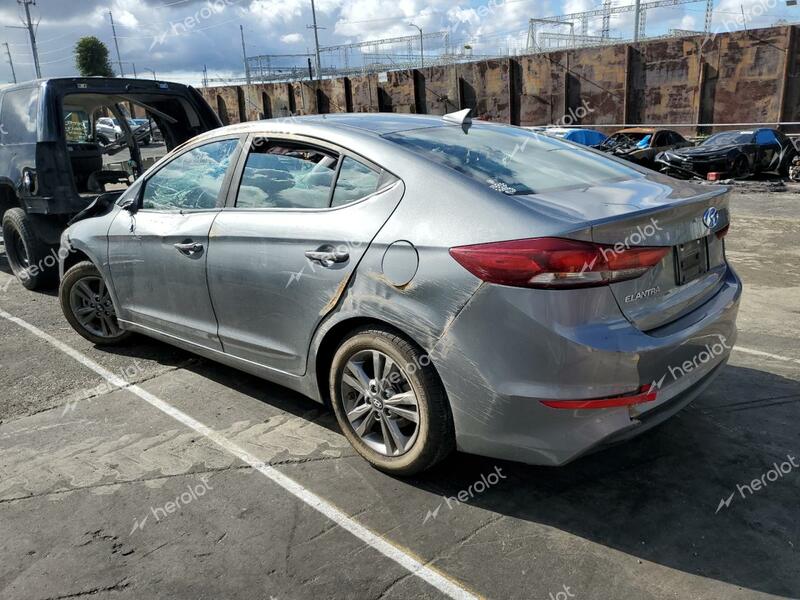 HYUNDAI ELANTRA SE 2018 gray  gas KMHD84LF9JU711946 photo #3