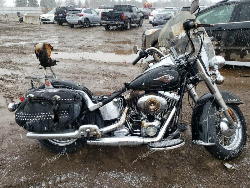 HARLEY-DAVIDSON FLSTC 2010 black road/str gas 1HD1BW515AB032448 photo #1