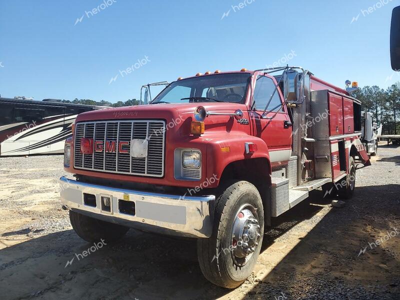 GMC TOPKICK C7 1992 red chassis diesel 1GDP7H1J2NJ519189 photo #3