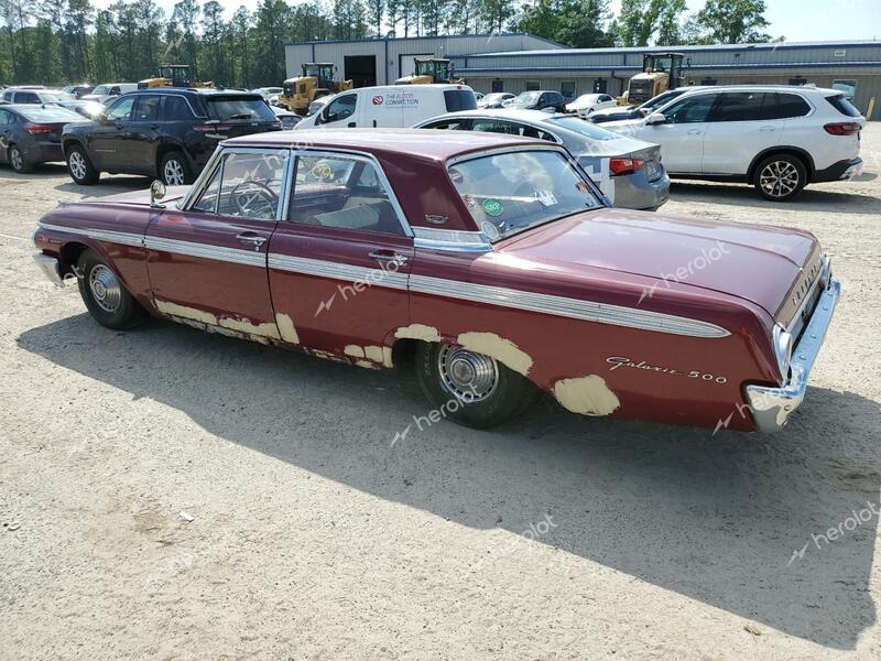 FORD GALAXIE 1962 burgundy   2G62X108122 photo #3