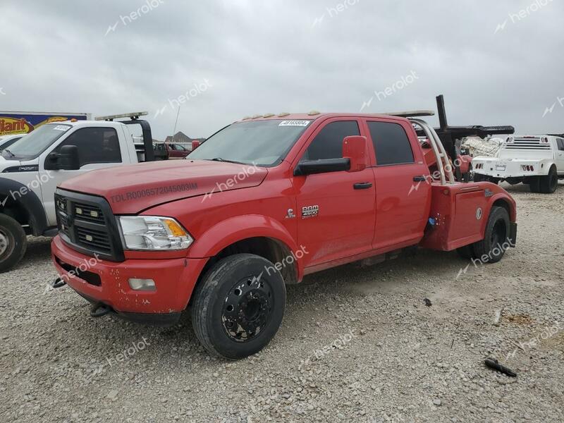 DODGE RAM 4500 S 2011 red crew cha diesel 3D6WU6CL0BG549696 photo #1