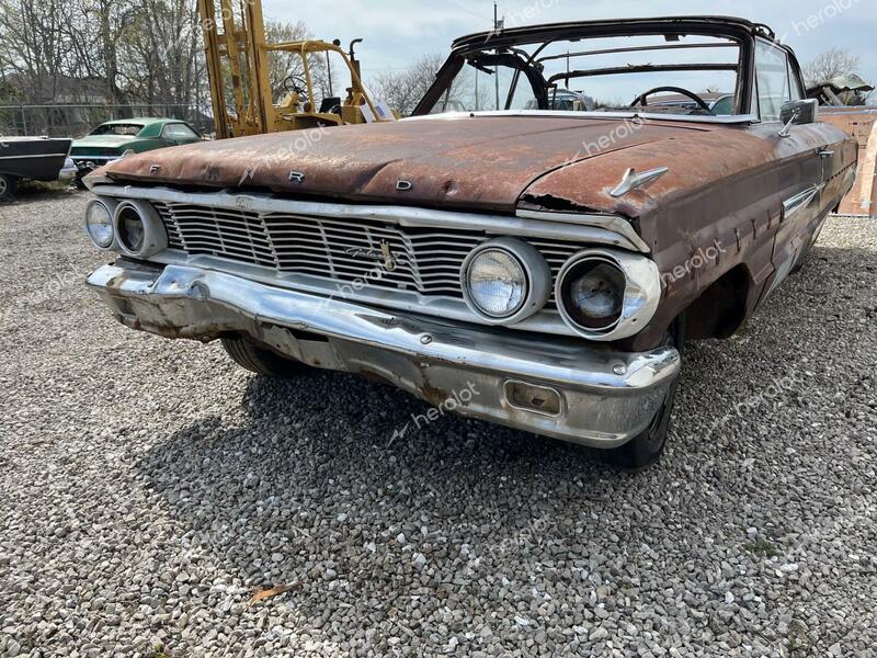 FORD GALAXIE500 1964 maroon   4G69X145429 photo #3