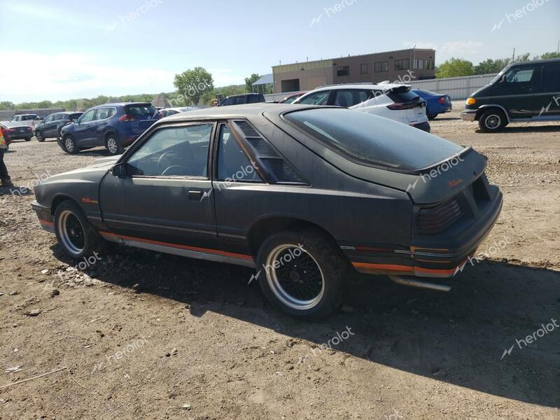 MERCURY CAPRI 1984 black hatchbac gas 1MEBP79W5EF620088 photo #3