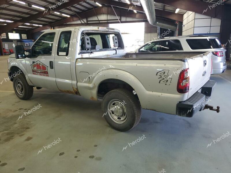 FORD F250 SUPER 2012 silver 4dr ext gas 1FT7X2B60CED03164 photo #3