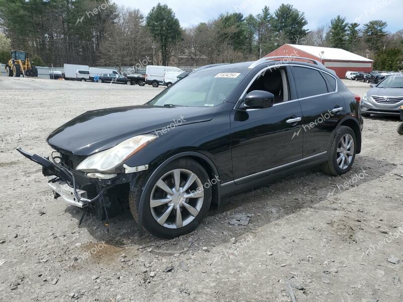 INFINITI EX37 BASE 2013 black station gas JN1BJ0HR4DM480179 photo #1