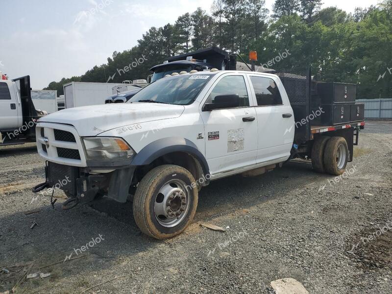 DODGE RAM 4500 S 2012 white crew cha diesel 3C7WDKEL1CG326616 photo #1