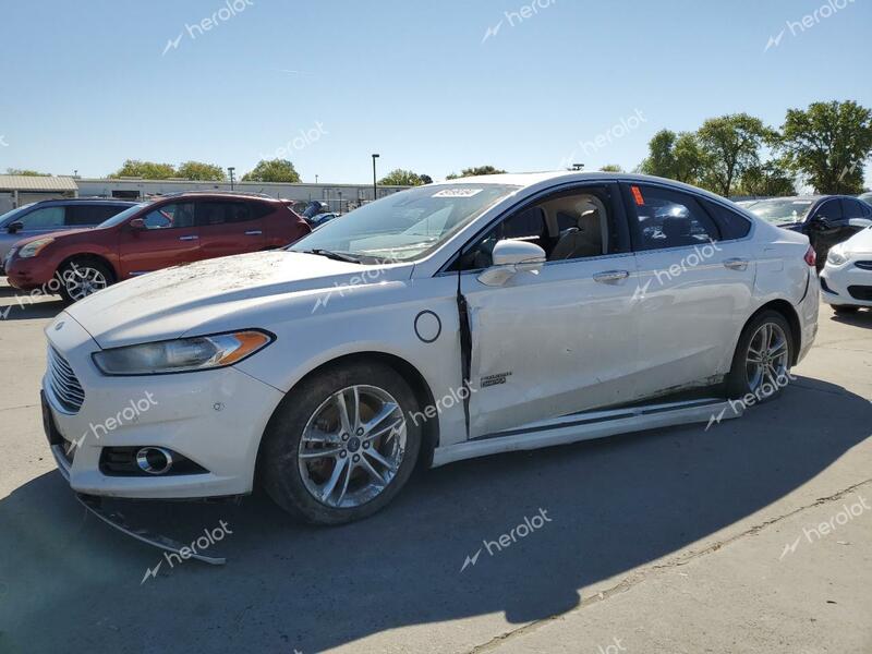 FORD FUSION TIT 2015 white  hybrid engine 3FA6P0SU5FR264805 photo #1