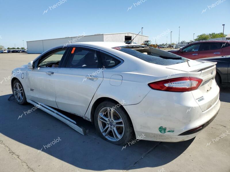 FORD FUSION TIT 2015 white  hybrid engine 3FA6P0SU5FR264805 photo #3