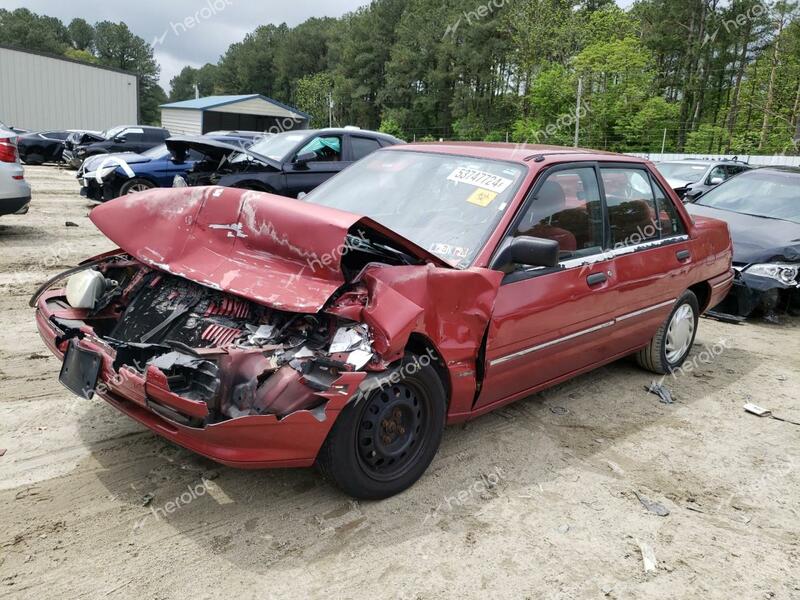 MERCURY TRACER 1991 red  gas 3MAPM10J3MR667555 photo #1