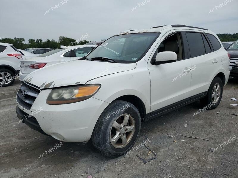 HYUNDAI SANTA FE 4 2007 white  gas 5NMSG73D67H067997 photo #1