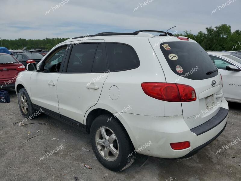 HYUNDAI SANTA FE 4 2007 white  gas 5NMSG73D67H067997 photo #3