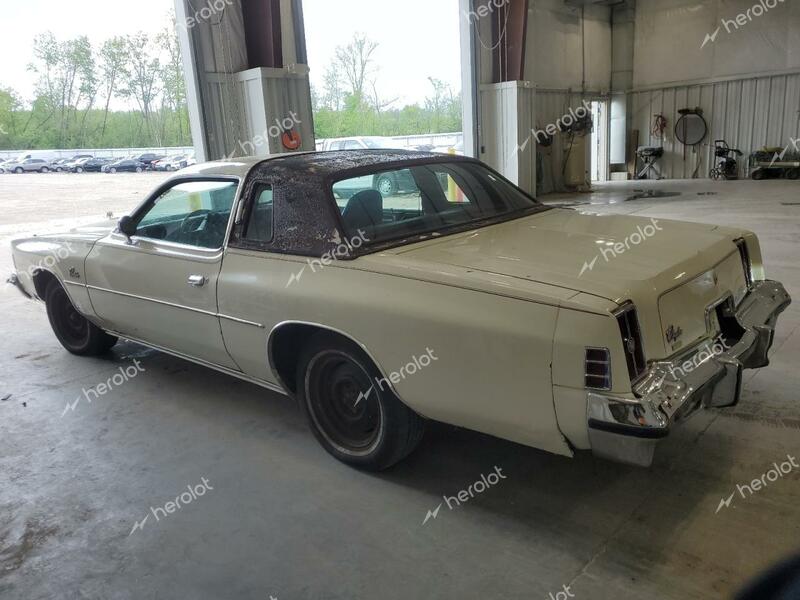 CHRYSLER CORDOBA 1975 cream   SS22K5R281460 photo #3