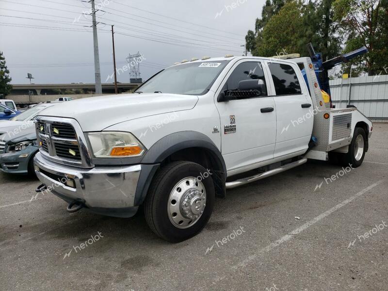 DODGE RAM 4500 S 2012 white crew cha diesel 3C7WDKEL2CG188410 photo #1