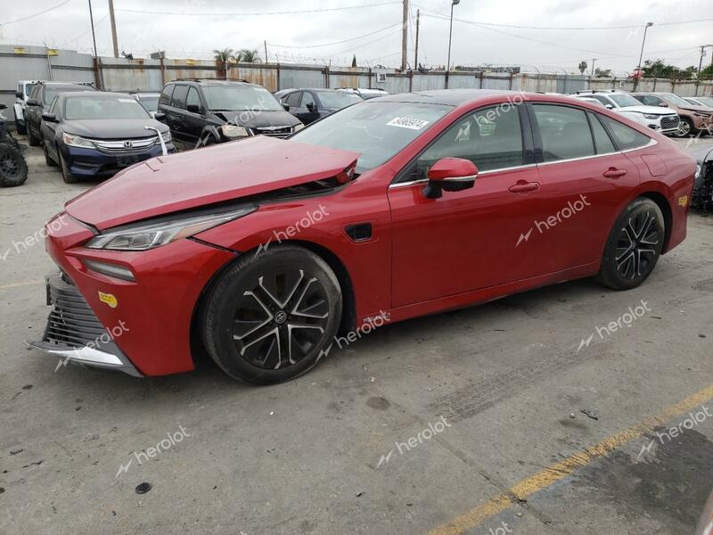 TOYOTA MIRAI LE 2022 red  hydrogen fuel cell JTDAAAAA9NA004631 photo #1