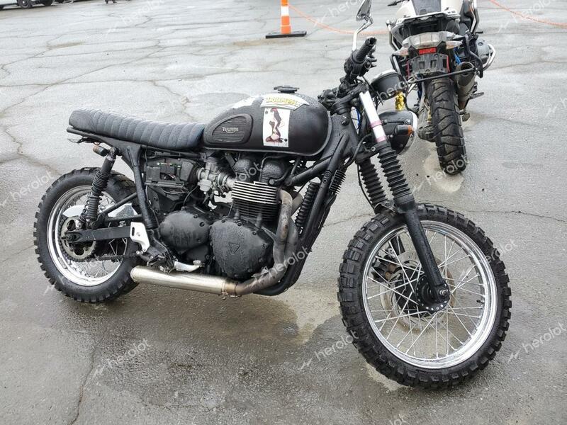 TRIUMPH MOTORCYCLE SCRAMBLER 2013 black road/str gas SMT925RNXDT579419 photo #1