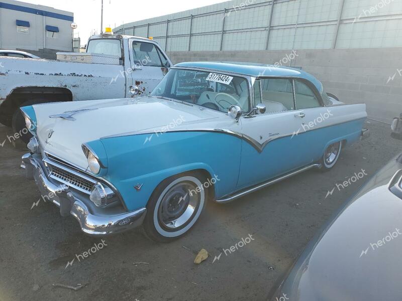 FORD FAIRLANE 1955 blue   U5FV142173 photo #1