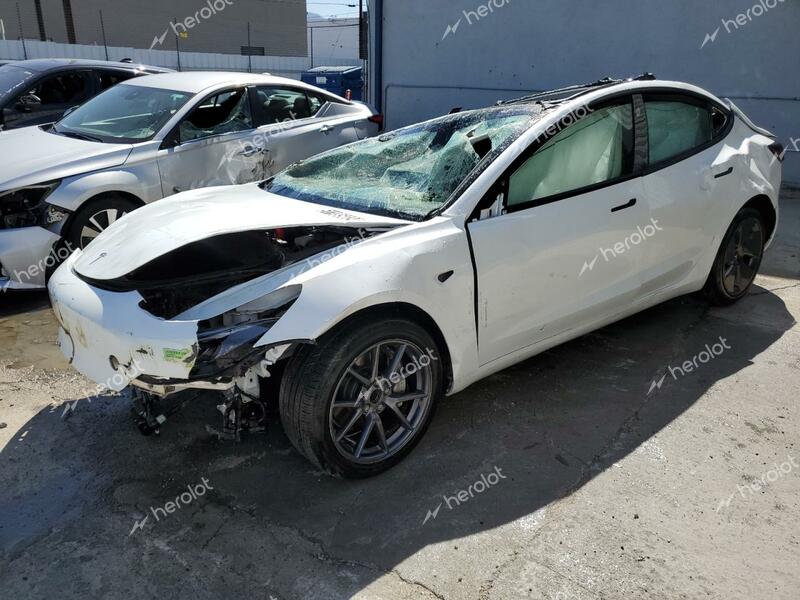 TESLA MODEL 3 2023 white  electric 5YJ3E1EA7PF447359 photo #1