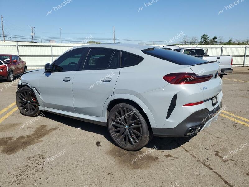 BMW X6 M60I 2024 silver  gas 5UX43EX02R9V01362 photo #3