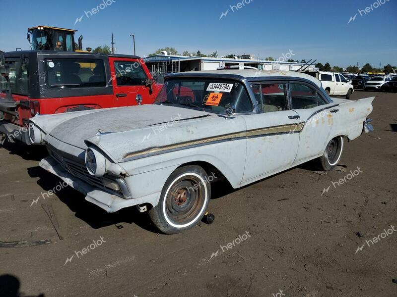 FORD FAIRLANE 1957 white   D7KT175428 photo #1