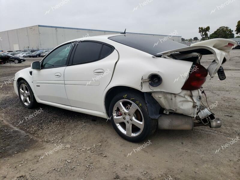 PONTIAC GRAND PRIX 2008 white sedan 4d gas 2G2WC55C081123237 photo #3