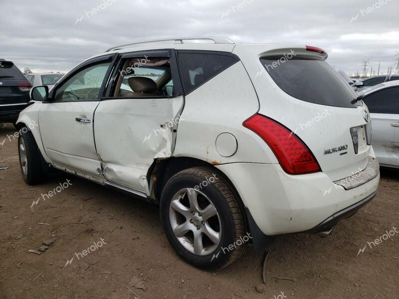 NISSAN MURANO SL 2007 white  gas JN8AZ08W87W602109 photo #3