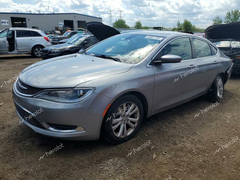 CHRYSLER 200 LIMITE 2015 silver  gas 1C3CCCAB9FN750681 photo #1