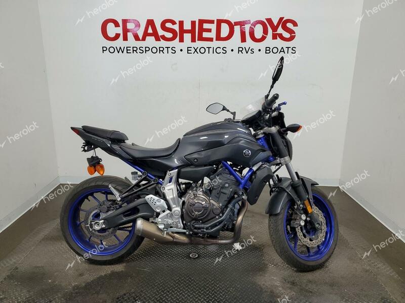 YAMAHA FZ07 2015 black  gas JYARM06E6FA002770 photo #1