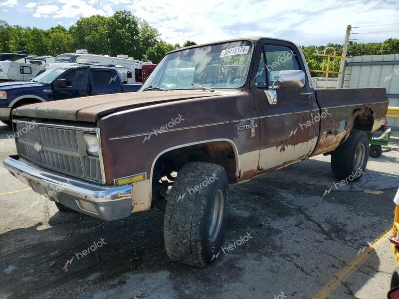 CHEVROLET K10 1982 brown  gas 1GCEK14H7CJ143130 photo #1