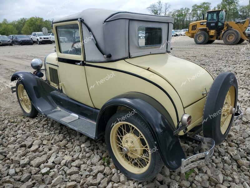 FORD MODEL A 1928 yellow   A4651941 photo #3