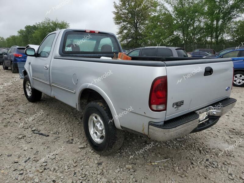 FORD F150 1997 silver pickup gas 1FTDF18W6VNA65637 photo #3