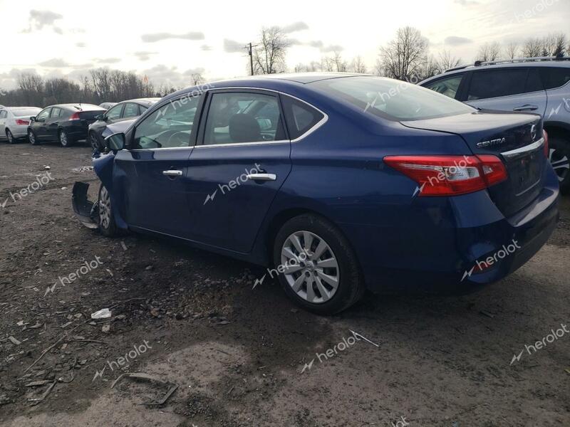 NISSAN SENTRA S 2019 blue  gas 3N1AB7AP4KY347538 photo #3