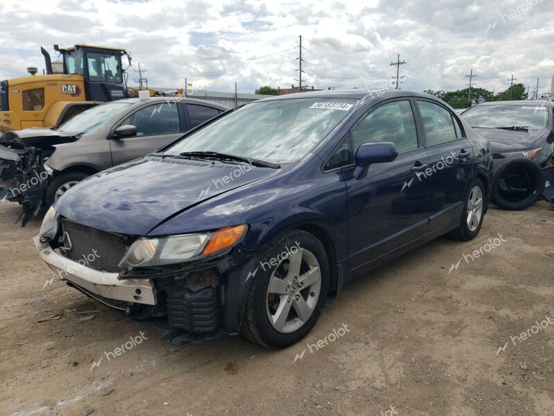 HONDA CIVIC EX 2008 blue  gas 1HGFA16828L060965 photo #1