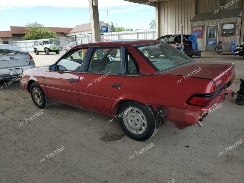 FORD TEMPO GL 1992 red  gas 1FAPP36X2NK165534 photo #3