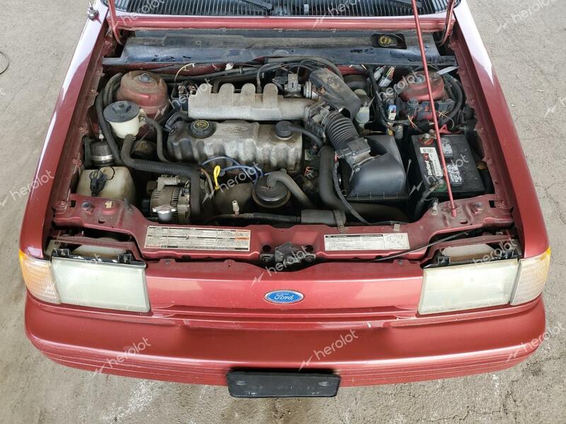 FORD TEMPO GL 1992 red  gas 1FAPP36X2NK165534 photo #4