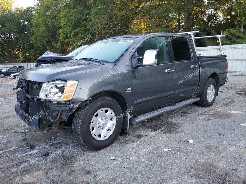 NISSAN TITAN XE 2004 charcoal crew pic gas 1N6AA07A24N564951 photo #1