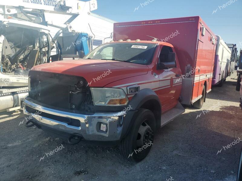 DODGE RAM 4500 S 2011 red chassis diesel 3D6WA6EL4BG615804 photo #1