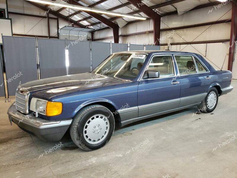 MERCEDES-BENZ 420-CLASS 1987 blue  gas WDBCA35D8HA356854 photo #1