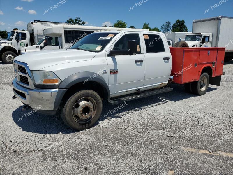 DODGE RAM 4500 S 2011 white crew cha diesel 3D6WA6CL0BG517713 photo #1