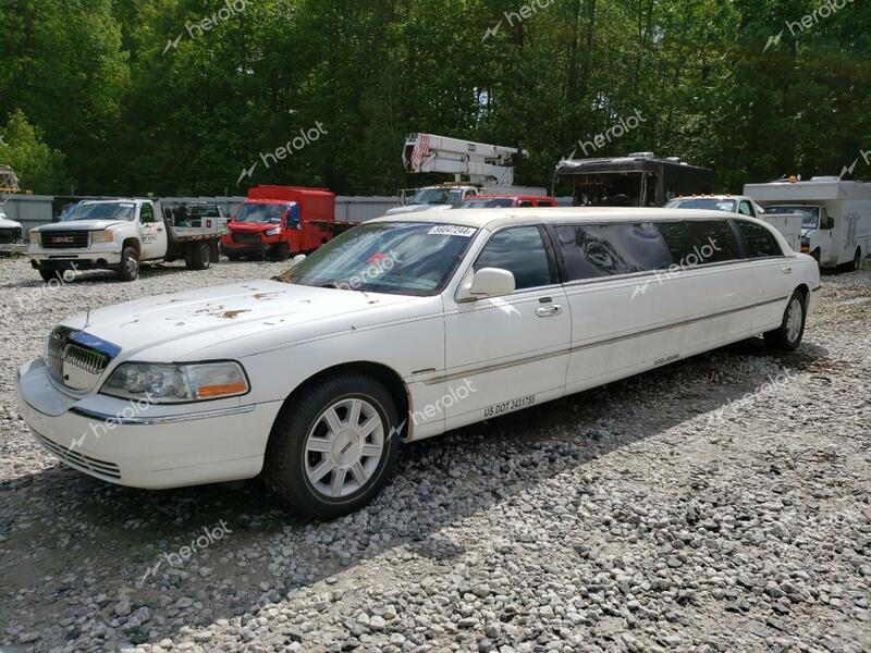 LINCOLN TOWN CAR E 2008 white limousin gas 2L1FM88W78X640786 photo #1