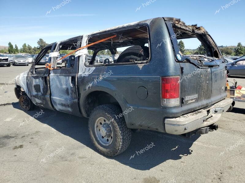 FORD EXCURSION 2001 burn  diesel 1FMSU43F81EC37209 photo #3