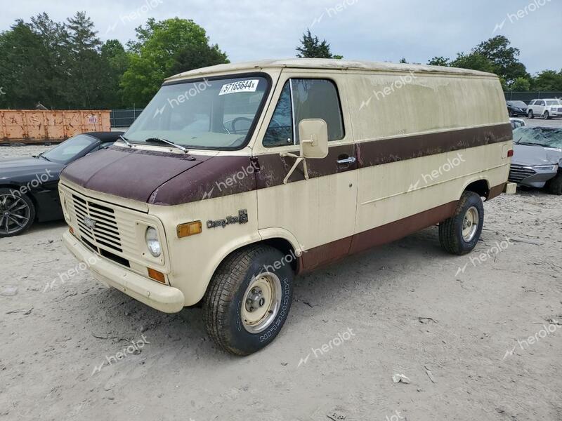 CHEVROLET VAN 1977 cream   CGL257U172135 photo #1