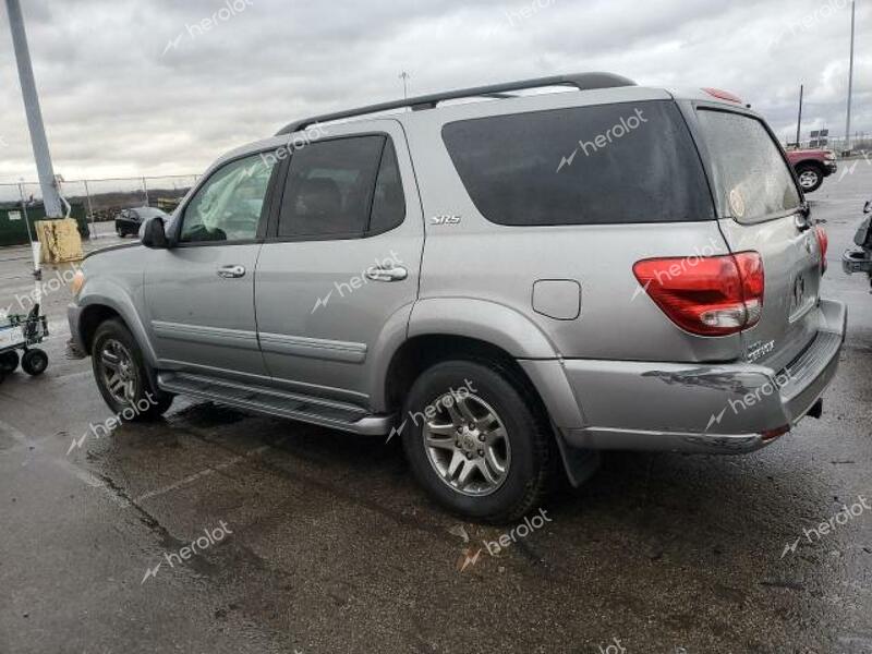 TOYOTA SEQUOIA SR 2007 silver  gas 5TDZT34A17S296625 photo #3