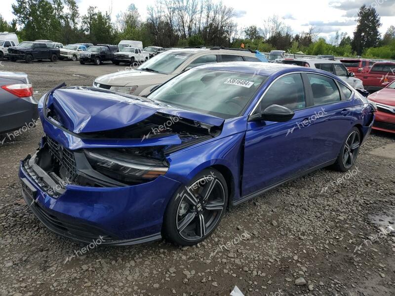 HONDA ACCORD HYB 2023 blue  hybrid engine 1HGCY2F53PA010192 photo #1