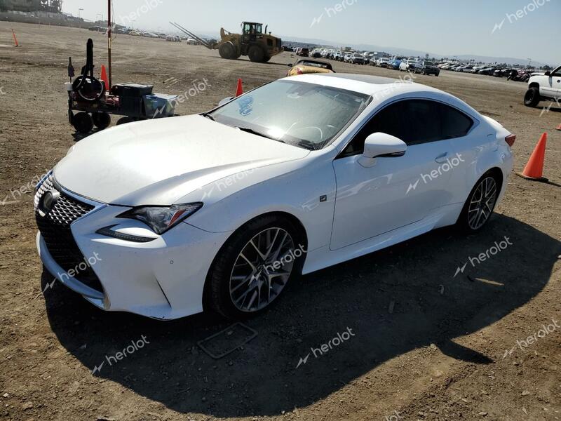 LEXUS RC 300 2018 white  gas JTHHA5BC5J5008070 photo #1