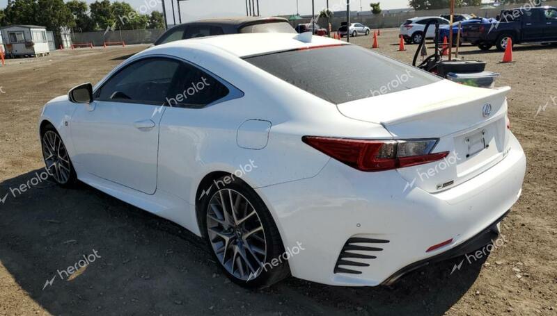 LEXUS RC 300 2018 white  gas JTHHA5BC5J5008070 photo #3