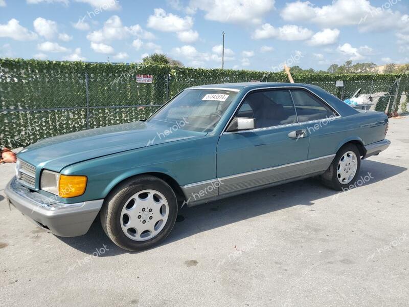 MERCEDES-BENZ 380 SEC 1983 teal coupe gas WDBCA43A7DB007817 photo #1