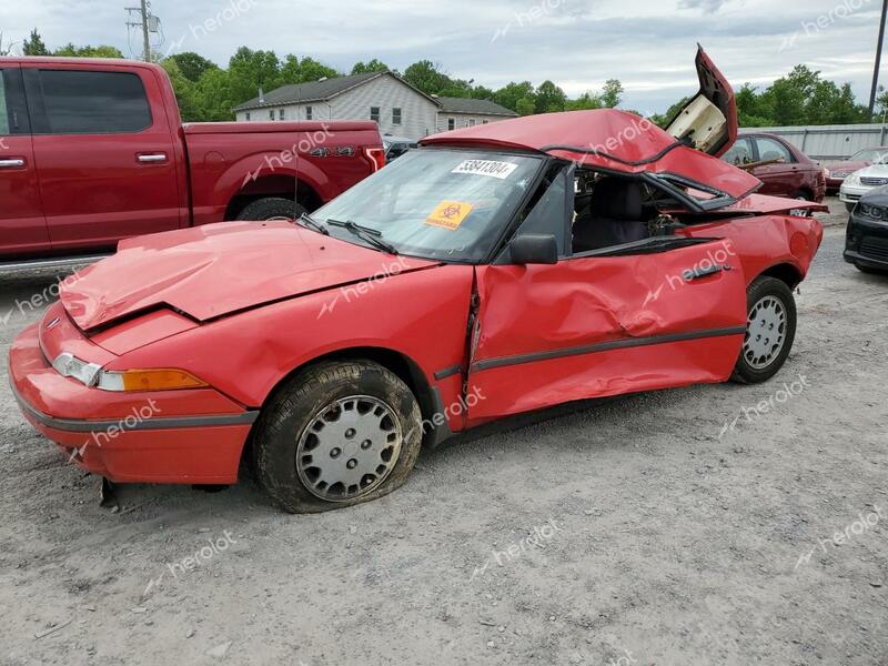 MERCURY CAPRI 1992 red  gas 6MPCT01Z6N8600704 photo #1