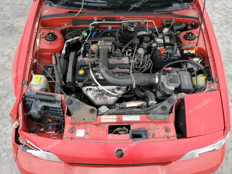 MERCURY CAPRI 1992 red  gas 6MPCT01Z6N8600704 photo #4